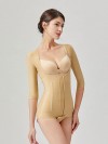 Stage 1 Liposuction Surgery Recovery Medical Compression Shapewear Bodysuit with Sleeves