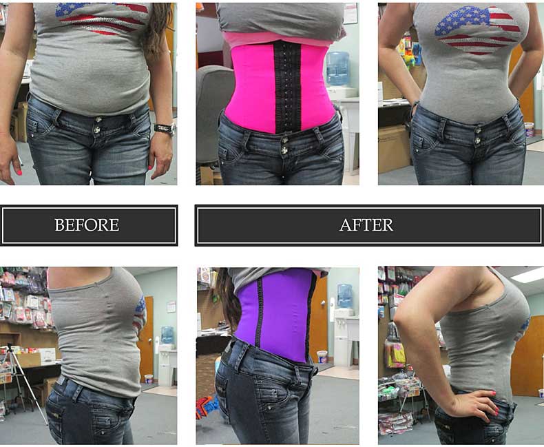 MagicFit Waist Trainer Before After Picture